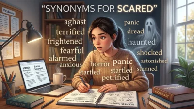 synonyms for scared
