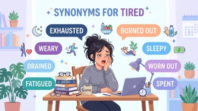 synonyms for tired