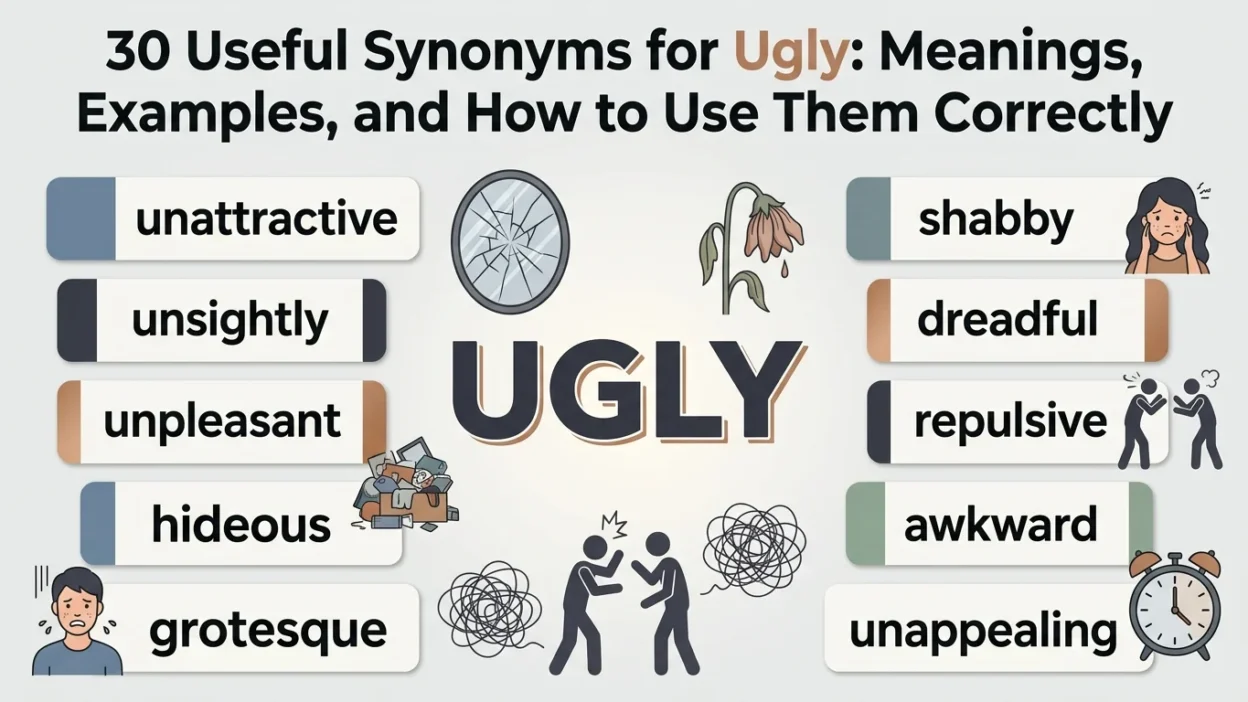 synonyms for ugly