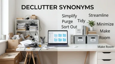 declutter synonyms