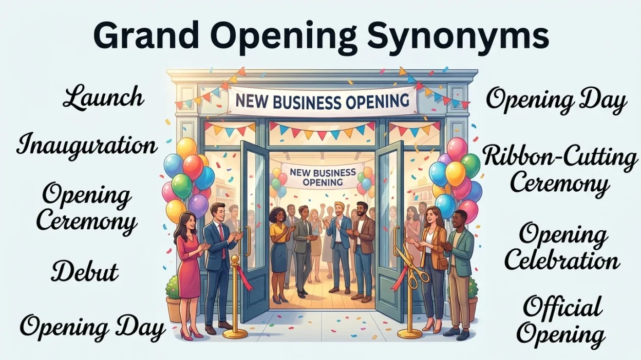 grand opening synonyms