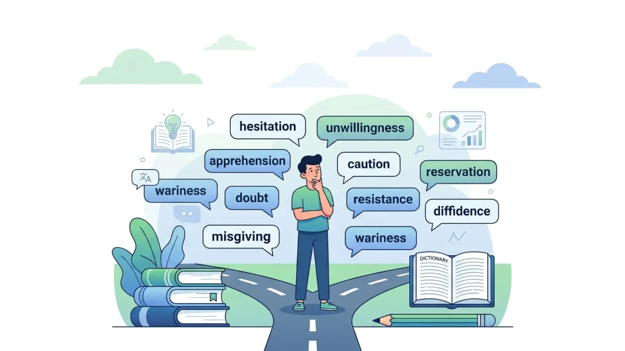 reluctance synonyms