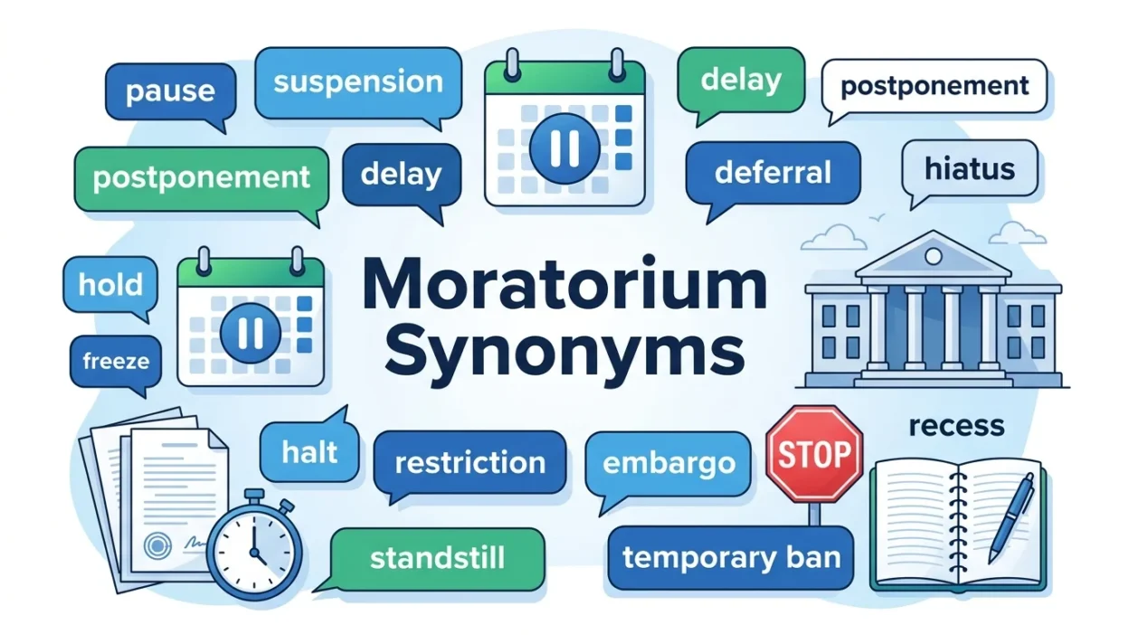moratorium synonyms