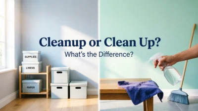 Cleanup or Clean Up