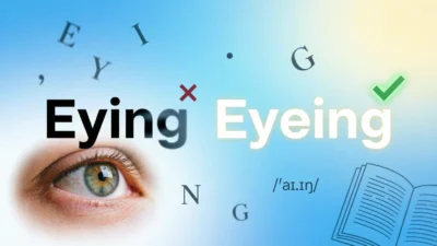 Eying or Eyeing