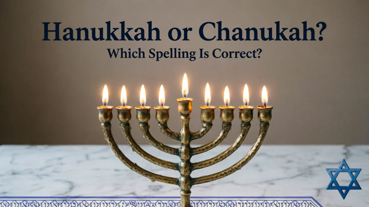 Hanukkah or Chanukah