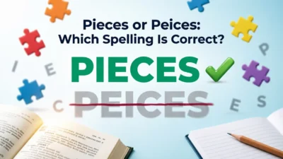 Peices or Pieces