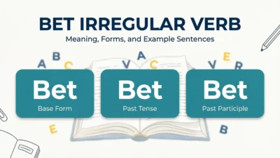 Bet as an Irregular Verb