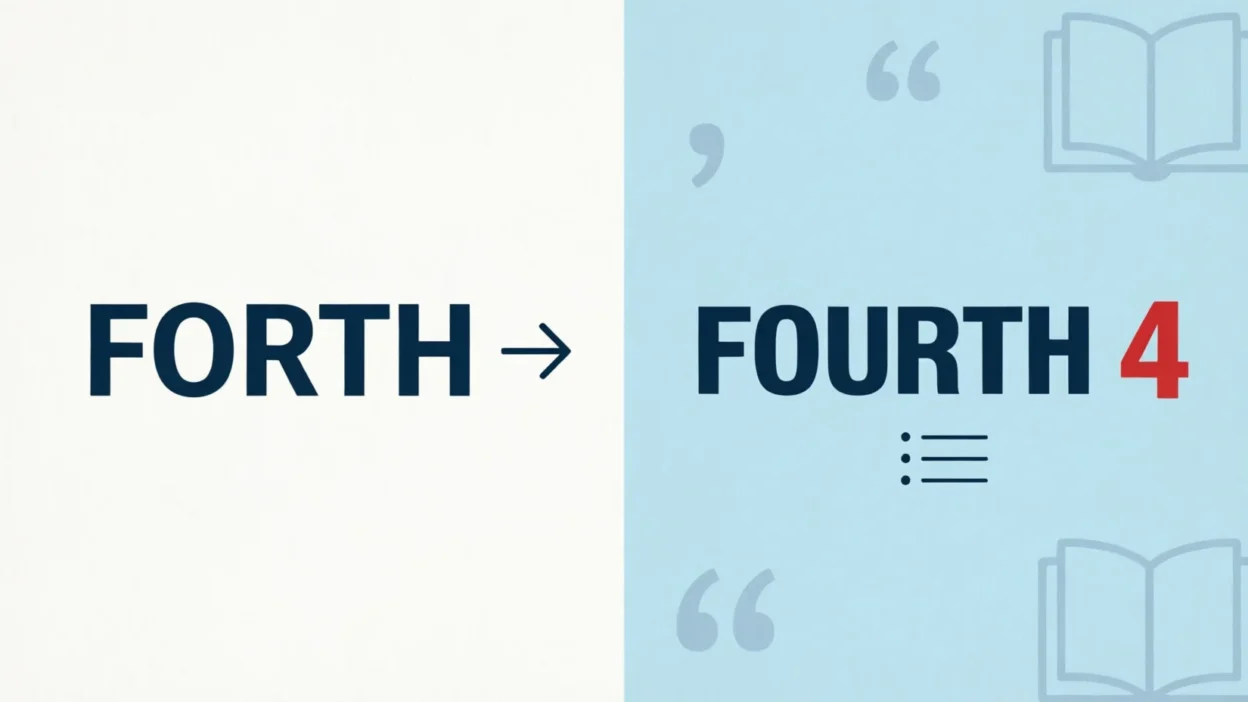 Forth or Fourth