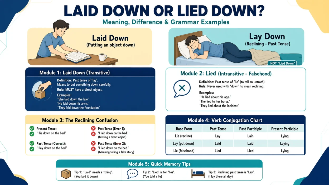 Laid Down or Lied Down