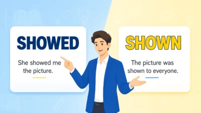 Showed or Shown