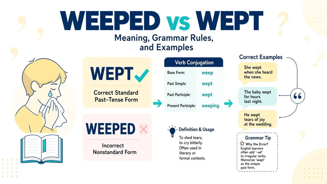 Weeped or Wept